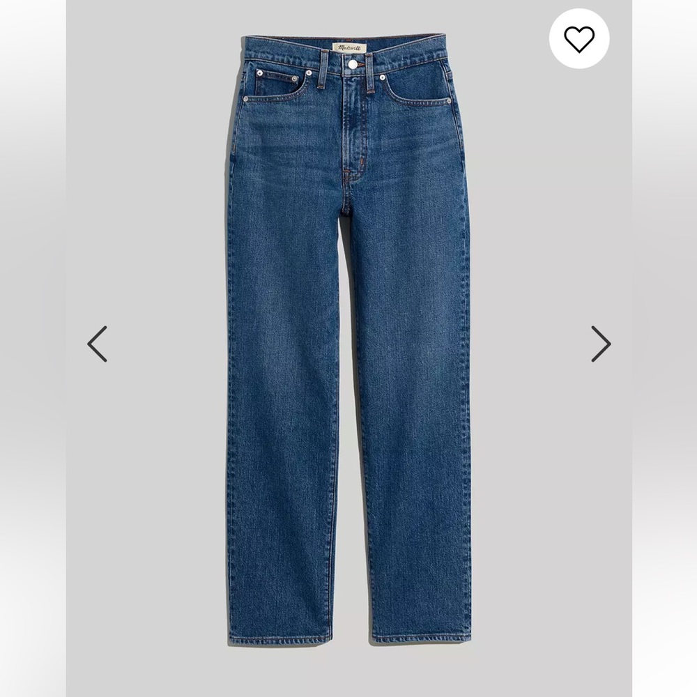 NWT The Petite Perfect Vintage Straight Jean in Mayfield Wash size 28 petite